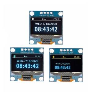 1-10pcs 0.96 인치 oled IIC 직렬 흰색 OLED 디스플레이 모듈 Arduino 용 128X64 I2C SSD1306 LCD 스크린