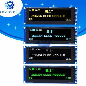 BS 실제 OLED 디스플레이 3.12 256x64 도트 그래픽 LCD 모듈 화면 LCM SSD1322 컨트롤러 지원 SPI