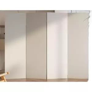 무지병풍 4폭 접이식 높이 외짝40 칸막이 합판 흰색 거실