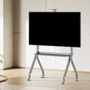 TV 티비 대형 거치대 스탠드 이동식 75인치 셋톱박스