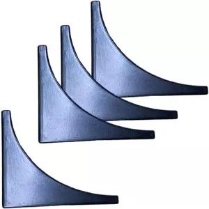 검은색 코너 가드 가구용 금속 프로텍터 박스 테이블 도어용 빈티지 장식 목재 가구 가장자리 커버 안전 팩