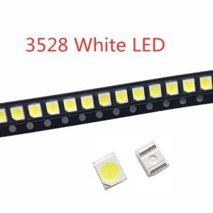 1210 백색 3528 SMD LED 밝은 발광 다이오드 5000-7000k 6-7lm 2000-2200mcd 2.8-3.6v 쿨 화이트 200PCs/로