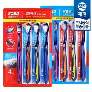 [애경][eTV][애경] 2080 토탈케어 칫솔 4입 x2개[35795406]