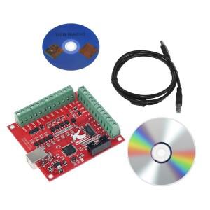 브레이크아웃 보드 USB MACH3 4 축 컨트롤러 카드 지지대 스텝퍼 모터 서보 TB6600 DM556 드라이브용 케이