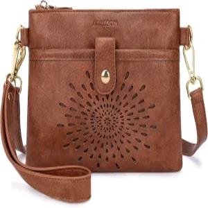 여성용 작은 크로스바디 가방 휴대폰 지갑 RFID APHISON 손목시계 클러치