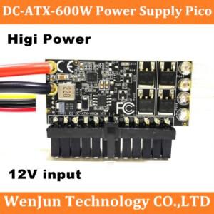 DC-ATX-600W 12V 입력 DC-ATX 피크 PSU Pico ATX 스위치 마이닝 24핀 MINI ITX DC PC 전원 공급 장치