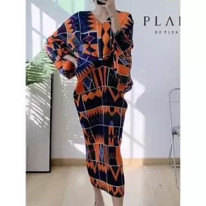 _플라라 플라라 77까지인디언패턴플리츠원피스_PK2SOP008C