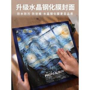 포토북 Diy 핸드메이드 사진수납 홈플러그인 앤티크 코팅 대용량앨범 커플 자점식 기념첩