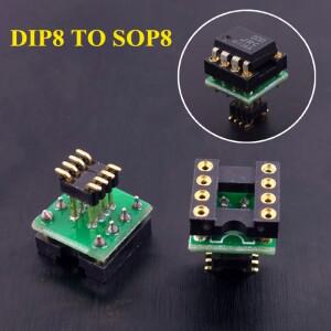 증폭기 사운드 카드 칩 업그레이드용 DIP8-SOP8 8Pin 어댑터 변환기 보드