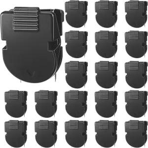 몰레인 20개 큐비클 클립 패브릭 패널 액세서리 플라스틱 벽 메모 및 데이터 케이블 걸이용