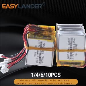 실리콘 와이어 3.7V 500mAh 503035 JST2.0mm 2Pin 충전식 리튬 이온 폴리머 배터리 Lipo