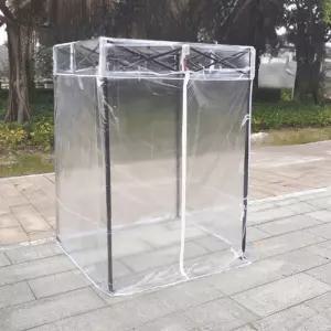 간이 투명 천막 텐트 이동식 소형 임시 캐노피 야외 부스