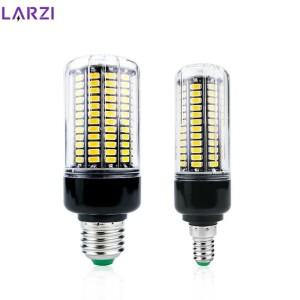 E27 E14 LED 옥수수 전구 28 40 72 108 132 156 SMD 5736 110V 220V Lampada 램프 샹들리에 촛불 깜박임 없