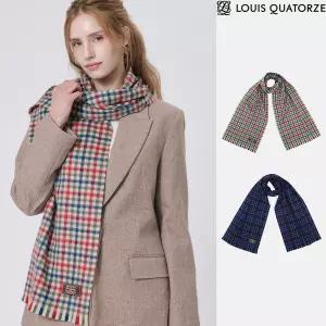 매장정품 LOUIS QUATORZE 루이까또즈 올리버체크 캐시미어 머플러 1EMC009 1273129