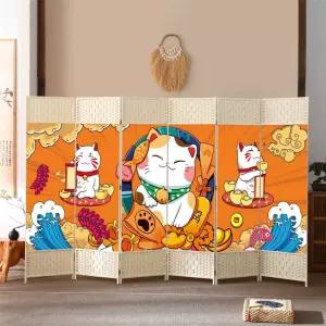 고양이 병풍 일식당 식인 가림막 가벽 식인테리어 1