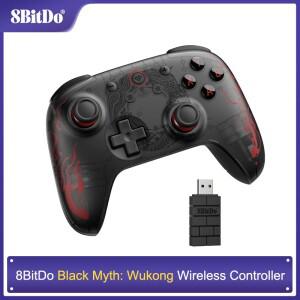 8BitDo Ultimate 2C Black Myth Wukong 무선 게임 컨트롤러(PCWindows 1011Android용 홀 효과 트리거 및 조