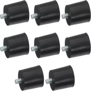 테이블 의자 발 바닥 보호대용 M6 x 10mm 스터드가 있는 uxcell 8Pcs 나사산 조절식 수평발 1.02 1.26 고무