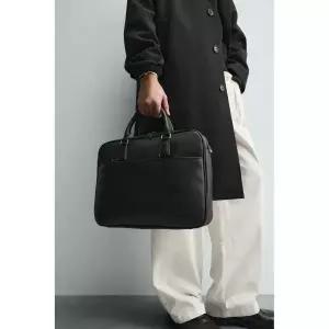ZARA 자라 텍스처 브리프케이스 - 블랙 750341