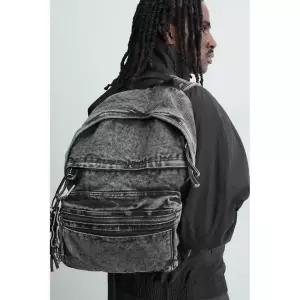 ZARA 자라 워싱 페이크 데님 백팩 - 블랙 750312