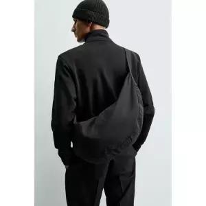 ZARA 자라 나일론 숄더 백 - 블랙 750311