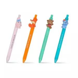 [문구/오피스] 아이비스 2000 동물친구들 인형젤펜 CR  1세트 24개입