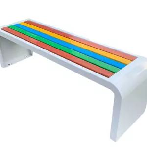 야외 벤치 철제 평벤치 테라스 대기 의자 야외용 공원