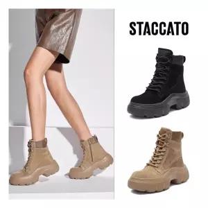 간절기룩 [스타카토(슈즈)]여성 워커부츠 WARMEE_008_23F_2COLOR