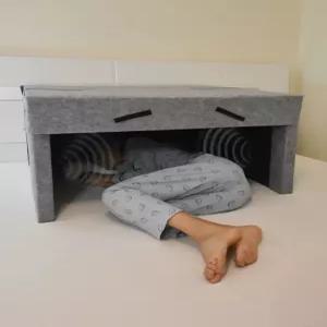 방음 수면텐트 암막 상자 빛차단 덮개 보온 부스 1인용