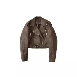 EAMT 여사친 코트 스트리트 쇼트 세무 가죽 자켓 EUNG1