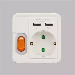 전기 용품 휴대용 다용도 멀티탭 1구 USB 충전 콘센트
