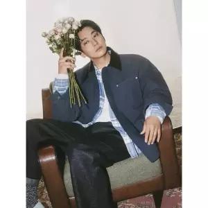 [매장정품] 빈폴 (양말) 25FW 레더 칼라 필드 재킷 - 네이비(BC5938CP5R)