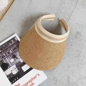 여성용 라탄 썬캡(베이지) G