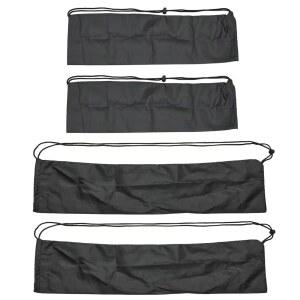 라이트 스탠드 모노포드 우산 마이크 카메라 스튜디오 장비 17인치 30인치용 드로스트링 휴대용 컴팩트 먼지 커버 수납 정리함이 있는 4팩 삼각대 케이스 가방