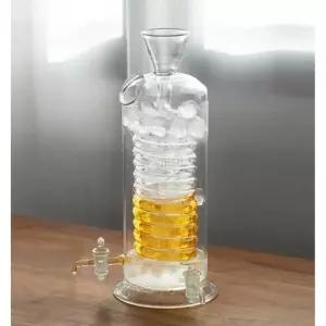 유리 나사형 스파이럴 쿨러 소형 원뿔형 180ml 커피