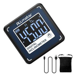 미니 디지털 충전식 레벨 박스 자기 베이스 백라이트 VA 디스플레이 목공 시공용 각도 측정기