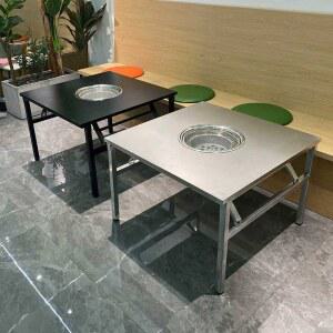 숯불테이블 고깃집테이블 삽겹살 화구 고기집불판 그릴 가정용 화로대 스토브 캠핑 화덕