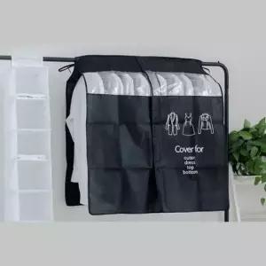 [JED] 행거커버 커버형행거 블랙 키밍 옷장 옷걸이커버