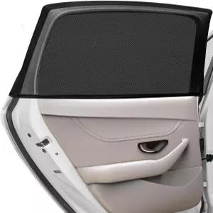 자동차 후면 창문 그늘 2팩 스트레치 메시 가림막 태양 모기장 덮개 96 SUV 태양빛 눈부심 방지 자외선