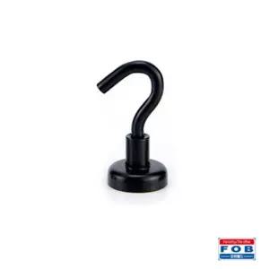 포비 칼라 고리자석 후크 네오디움 중형 검정 벌크형