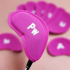 아이언헤드 아이언커버 여성용 골프채 핑크 칼라 헤드커버 10개