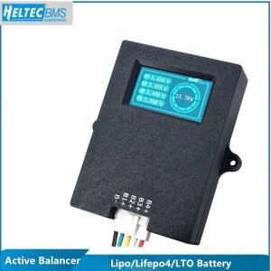 Heltecbms 5A Lipo/lifepo4 액티브 밸런서 4s 6S 8S 전압 디스플레이 포함 12V 리튬 배터리 에너지 전송 이
