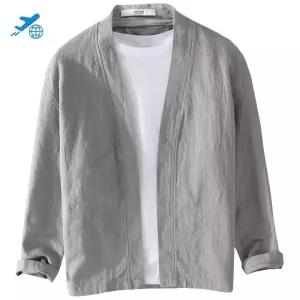 아우터 얇은 가디건 반팔 니트 코트 린넨 여자 여름