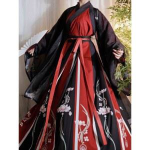 호위무사옷 사극 협객 단독 컨셉 무사옷 레드 연극 검은색 분장 무대 남녀공용