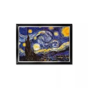 퍼즐액자 500피스퍼즐 별이 빛나는 밤에 모던블랙 액자세트