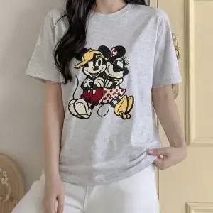 [하프클럽/]빅사이즈 603 복고풍생쥐반팔티셔츠 DSEX417