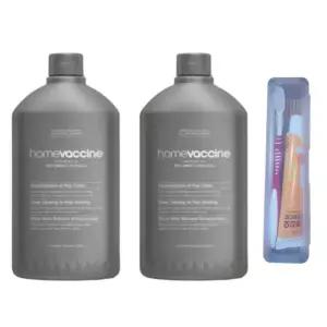 애경산업 홈백신 로봇청소기 전용 세제 올인원 클리너 500ml 2개 + 일회용 칫솔치약세트