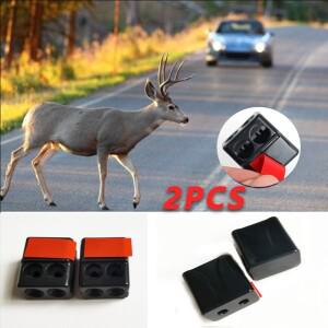 차량용 초음파 동물 퇴치기, 소닉 가제트, 자동차 그릴 마운트, 호루라기 사슴 안전 사운드 알람, 2 개