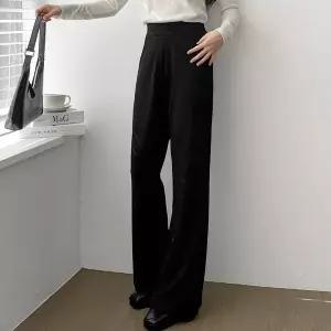 [하프클럽/]여자 쫀쫀스판 일자 부츠컷 봄 오피스룩 밴딩 롱 슬랙스