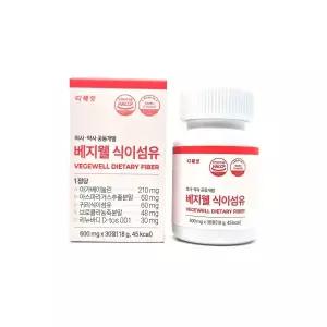 베지웰 식이섬유 식이섬유정 베지 600mg x 30정
