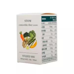STOM 스톰 식이섬유정1000 60정 1개월분 1개